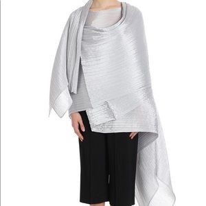 Silver Grey Madame T Issey Miyake scarf never used